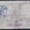 france billet de france 5 francs violet du 28/09/1939 q.63298 ref f.04/10