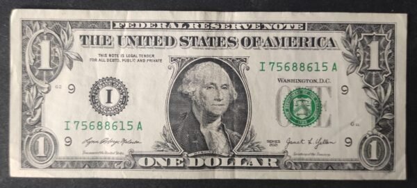 etats unis d'amérique usa billet de 1 dollar 2021 i (9) minneapolis