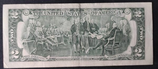 etats unis d'amérique usa billet de 2 dollars 1995 f (6) atlanta géorgie