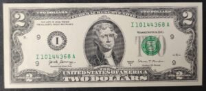 etats unis d'amérique usa billet de 2 dollars 2017 i (9) minneapolis minesota !
