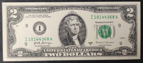 etats unis d'amérique usa billet de 2 dollars 2017 i (9) minneapolis minesota !