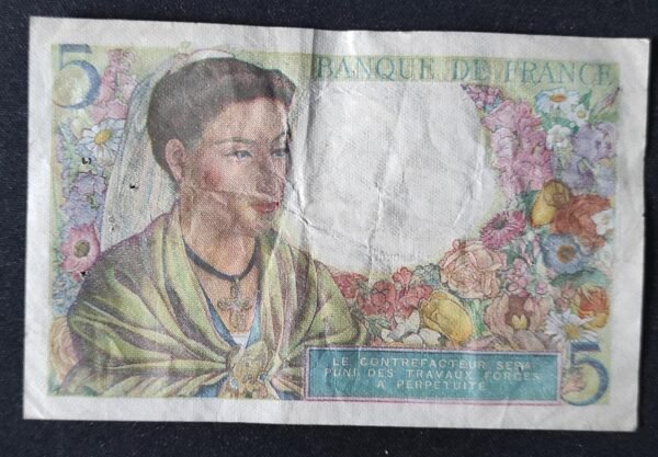 france billets de 5 francs berger du 05/08/1943 ref : f.05/03 (copie)