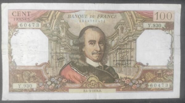france billet de 100 francs corneille du 04/03/1976 y.935 ref f.65/52 (copie)