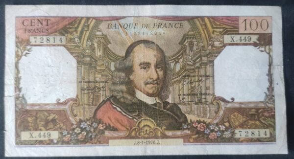 france billet de 100 francs corneille du 08/01/1970 e.443 ref f.65/29 (copie)