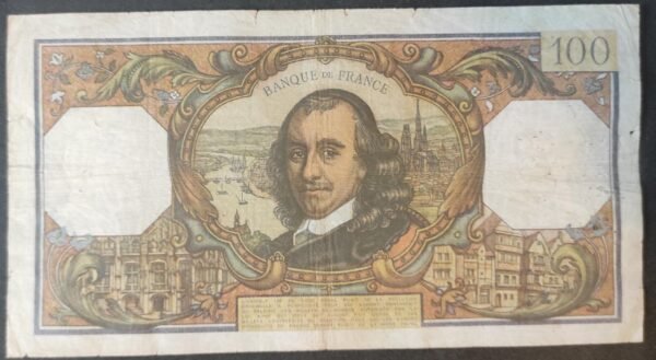 france billet de 100 francs corneille du 08/01/1970 h.444 ref f.65/29