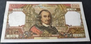 france billet de 100 francs corneille du 08/01/1970 e.443 ref f.65/29