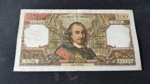 france billet de 100 francs corneille du 05/07/1973 y.750 ref f.65/43