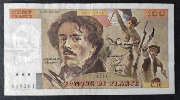 france billet de 100 francs delacroix 1979 v.10 ref : f.69/02 (copie)