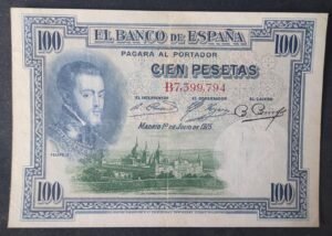 espagne billet de 100 pesetas du 01/07/ 1925 pick 69a sup (copie)