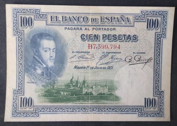 espagne billet de 100 pesetas du 01/07/ 1925 pick 69a sup (copie)