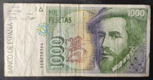 espagne billet de 1000 pesetas de 1992 pick 163 (copie)