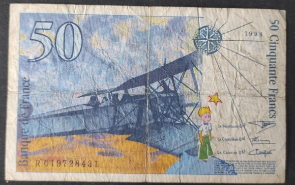 france billet de 50 francs saint exupery 1994 ref : f.73/01d (copie)