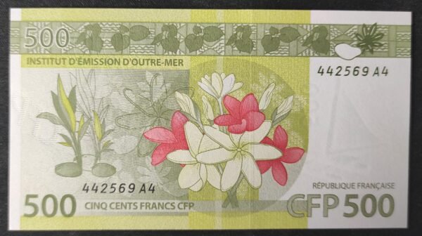 nouvelle calédonie polynésie billet de 500 francs neuf 3e signature alphabet a4!