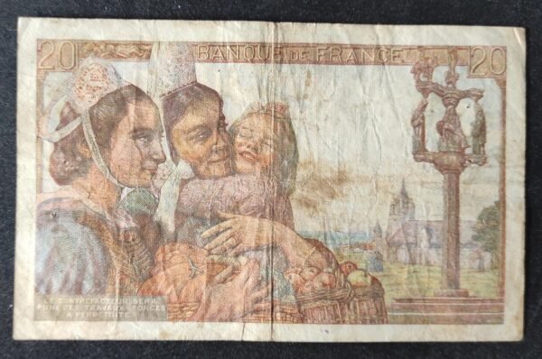 france billet de 20 francs pécheur 1er date 12/02/1942 k.11 ref : f.13/01 ! (copie)