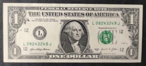 etats unis d'amérique usa billet 1 dollar 2021 l ( 12 ) san francisco ca pr neuf