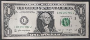 etats unis d'amérique usa billet 1 dollar 2021 l ( 12 ) san francisco ca pr neuf