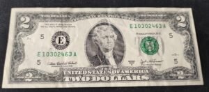 etats unis d'amérique usa billet de 2 dollars 2003 e (5) richmond virginie circulé (copie)