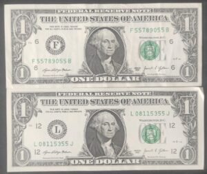 etats unis d'amérique usa 2 x 1 dollar 2021 f (6) atlanta l ( 12 ) san francisco (copie)