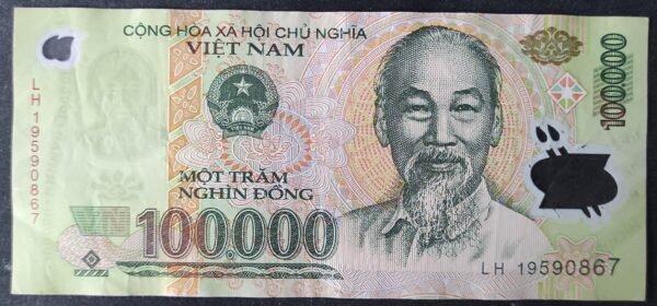 viet nam billet de 100 000 dong de 2019 polymère pick 122
