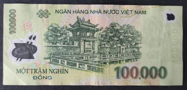 viet nam billet de 100 000 dong de 2019 polymère pick 122
