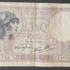france billet de 5 francs violet du 26/12/1940 m.68094 ref f.04/18 dernière date (copie)