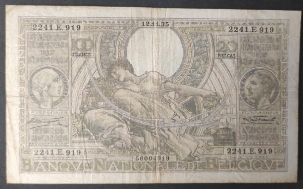 belgique billet de 100 francs 20 belgas du 12/11/1935 pick 107
