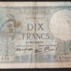 france billet de 10 francs minerve du 26/09/1940 b.76286 ref : f.07/15 (copie)