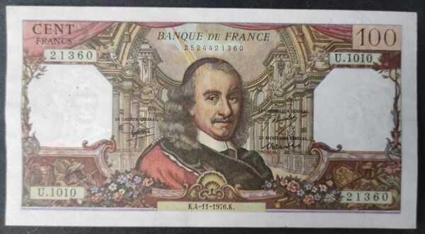 france billet de 100 francs corneille du 04/11/1976 x.1001 ref f.65/55 (copie)