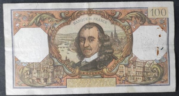 france billet de 100 francs corneille du 08/01/1970 h.444 ref f.65/29 (copie)