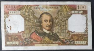 france billet de 100 francs corneille du 08/01/1970 h.444 ref f.65/29 (copie)