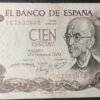 espagne billet de 100 pesetas du 17/11/1970 pick 152 (copie)