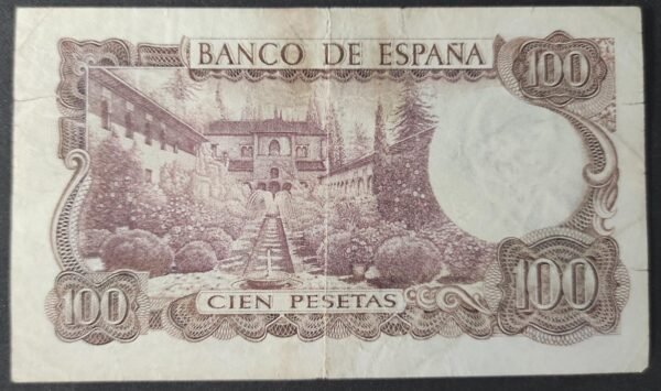 espagne billet de 100 pesetas du 17/11/1970 pick 152 (copie)