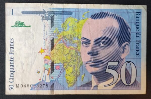 france billet de 50 francs saint exupery 1999 ref : f.73/05