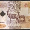 namibie billet de 20 namibia dollars 2025 neuf unc