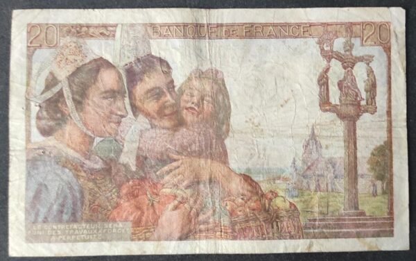 france billet de 20 francs pécheur du 21/05/1942 f.22 ref : f.13/02 (copie)