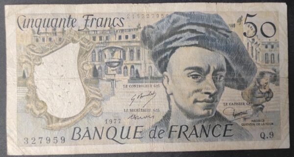 france billet de 50 francs quentin de la tour 1977 h.7 ref : f.67/02 (copie)