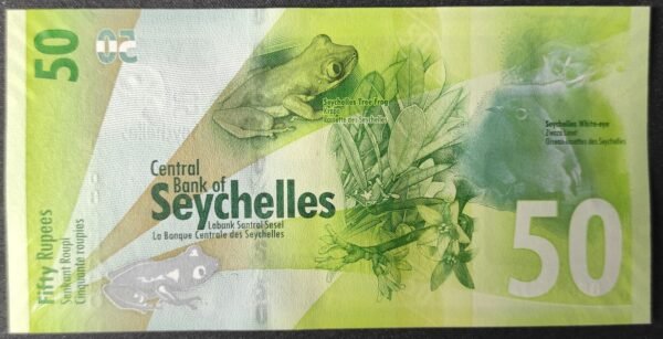 seychelles billet de 50 rupées 2016 pick